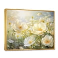 thumbnail image 2 of Designart "White Yellow Buttercups love expression I" Floral Floater Framed Canvas Art Print, 2 of 7