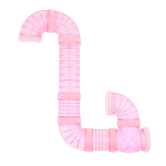 de Hámster DIY Y Módulo de Patio de , Tubo de Tubo Tipo U, Ejercicio de Juguete para Ratón, Hámster Y Otros , Rosa Colco Túnel de hámster para mascotas externo