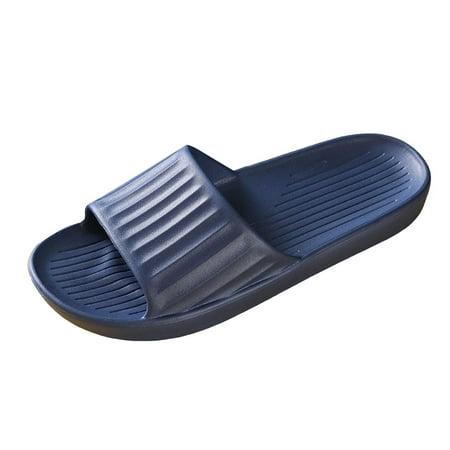 OJSFQUFP Womens Comfort Sandals Slipper for Men and Women Indoor Plus Size Slides Bathroom Sandals Bath Slippers Soft Sole Outdoor Beach Shoes Gifts for Older Women Over 70 Blue 40