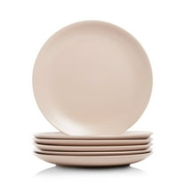 10 Strawberry Street Wazee Matte Coupe Dinnerware, Dinner Plate, Blush, Set of 6