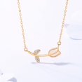 thumbnail image 2 of Collarbone Chain,925 Silver Necklace Flower Flower Necklace Decorative Necklace Time-Tested Durability, 2 of 5