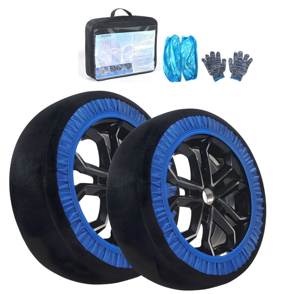 2Pcs Snow Socks for Tires Car Snow Sock for Tire Textile Snow Chains Fabric