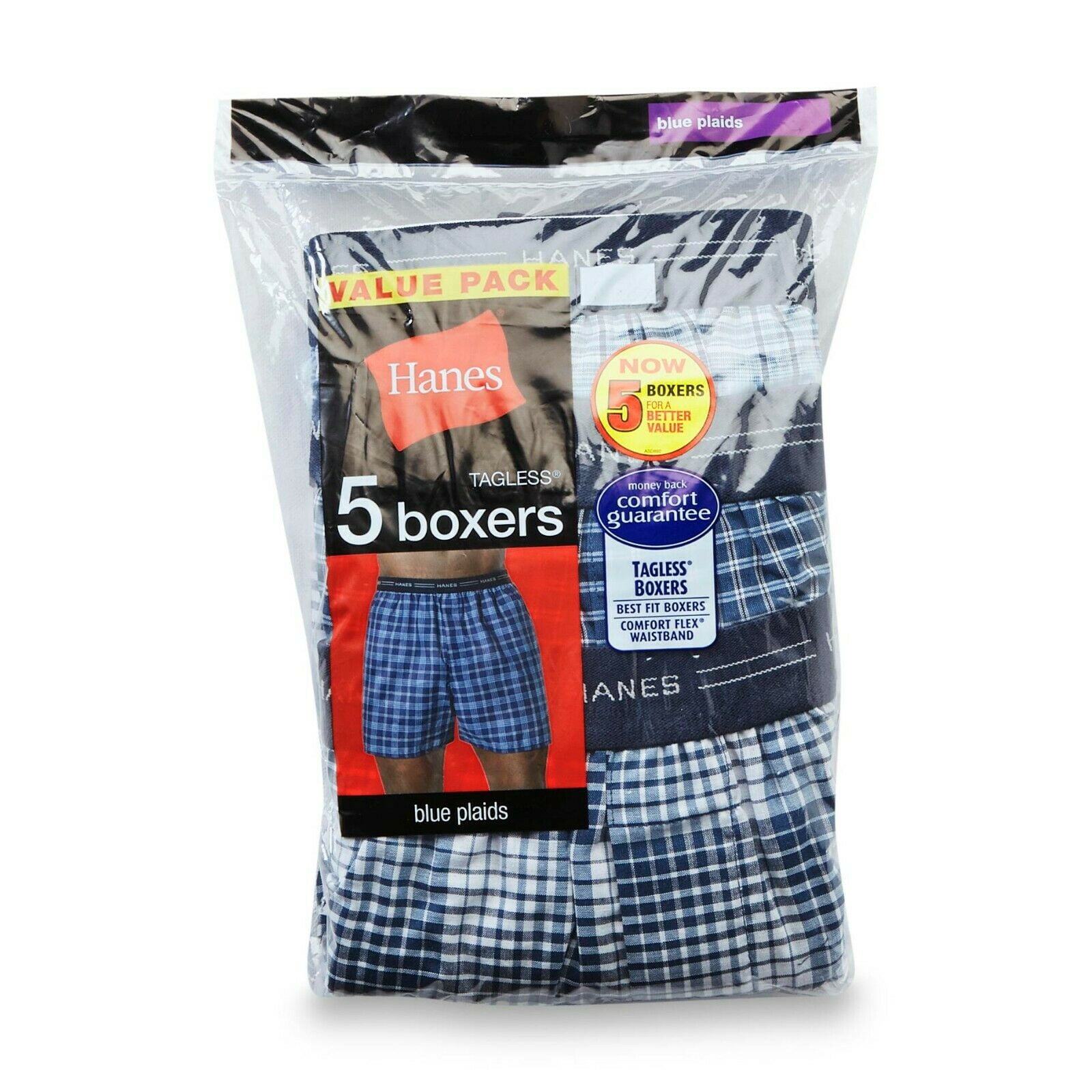 Hanes Hanes Men's Tagless Comfort Soft Boxer Shorts (Special Value