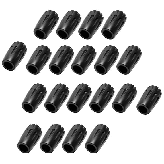 Jesscasday 20lots Mountaineering Rubber Sleeve Nordics Walking Poles Stick Poles Tip Protectors for Secure Tractions