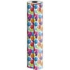 JAM Industrial Bulk Wrapping Paper, 1/Pack, Colorful Balloons White Gift Wrap, 520 Sq Ft (1/4 Ream)