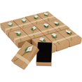thumbnail image 1 of Cajas de papel Kraft Fleur de Lis con tapas para joyas, regalos de fiesta (3,5 x 2 pulgadas, paquete de 12) Rojo Verde, 1 of 5