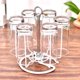 thumbnail image 2 of Ración de escritorio taza de agua taza soporte de vidrio escurridor estante de secado soporte taza organizador blanco, 2 of 8