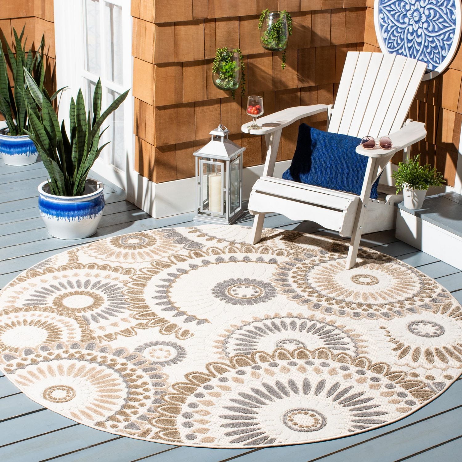 Safavieh Cabana Marina Suzani Outdoor Area Rug