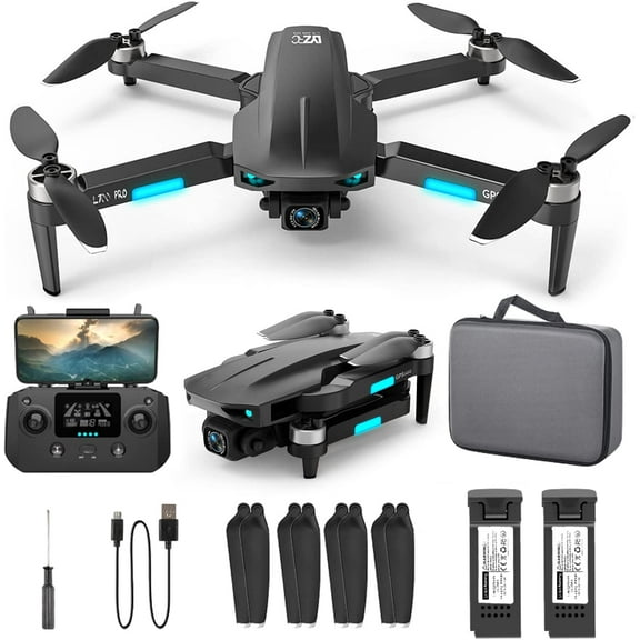 Timoom Drones with Camera for Adults 4k, 5G WIFI FPV Transmission Drone, 40mins Flight Time on 2 Batteries, Brushless Motor, Mobile Phone Control, Multiple Flight Modes, Suitable for Beginners,Black