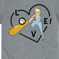 thumbnail image 3 of Toy Story - Bo Peep Baseball Love - Toddler And Youth Short Sleeve Graphic T-Shirt, 3 of 5