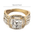 thumbnail image 3 of Fiudx Anillo de Aleación, Anillo de Corazón Estilo Europeo, Anillo Ajustable para Hombre, Anillo Hip Hop con Circonita Brillante, Regalo Diario, Accesorio de Moda, Opción Económica., 3 of 7