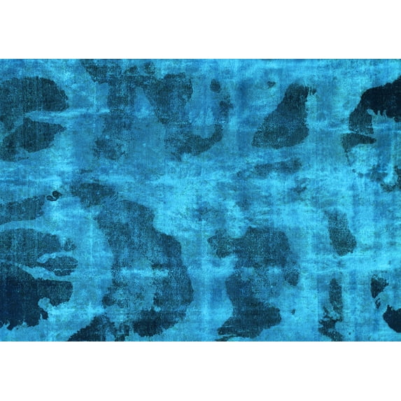 Ahgly Company Indoor Rectangle Persian Light Blue Bohemian Area Rugs, 8' x 10'