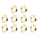 thumbnail image 3 of 10 Uds Clips para mantel estilo hoja de acero inoxidable antideslizante multifunción soportes para mantel para fiesta familiar café Color dorado, 3 of 5