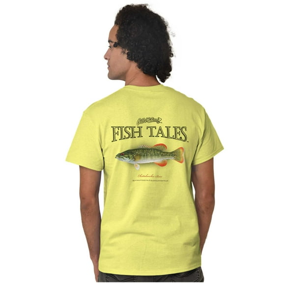 Gill McFinn Fish Bass Fisher Fishing Plus Size Crewneck Graphic Tee Shirt Brisco Brands 2X