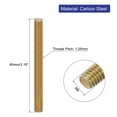 thumbnail image 2 of Uxcell 30 Pack Fully Threaded Rod, M8-1.25x80mm Carbon Steel Long Thread Screw, 2 of 6