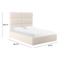 thumbnail image 6 of Eliana Cream Boucle King Bed, 6 of 7
