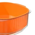 thumbnail image 3 of Cesta de drenaje para frutas, cuenco colador, cuenco para lavar, colador grande para arroz Naranja, 3 of 4