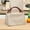 C003- Style C, variant on Lunch Bag Insulated, Small Insulated Lunch Bag, 10X8X5 In, Thermal Temperature Lock, Adult Daily Use, Blue White Stripes, 1 Pc