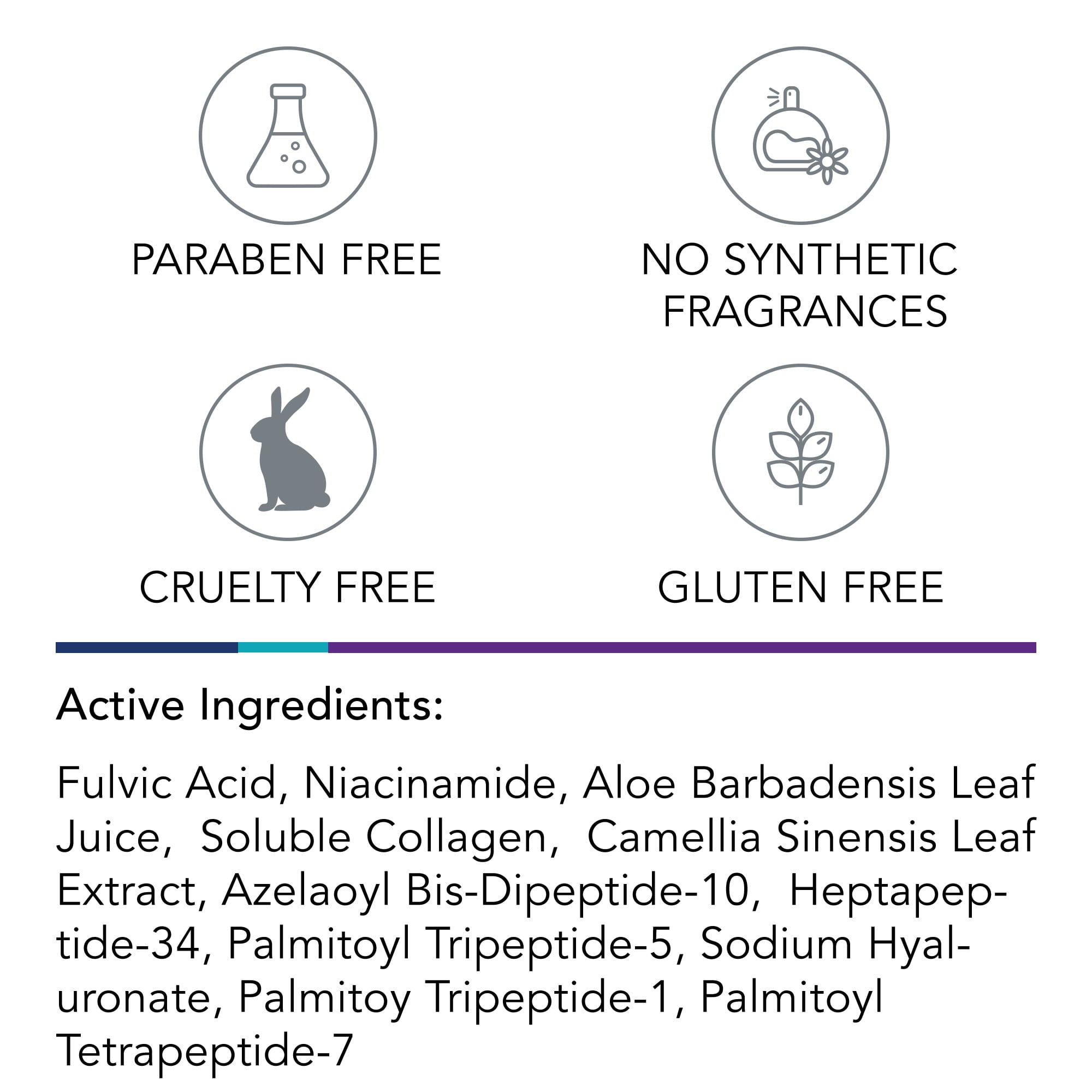 Omni Bioceuticals Skin Firming Facial Serum with Triple Peptides & Collagen