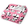 thumbnail image 2 of ORUYROP Panda Blanket | Wool Blanket | Soft, Plush, Warm Leisure Blanket, 2 of 7