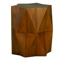 HomeRoots 579297 24 in. Brown Solid Wood End Table