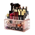 thumbnail image 3 of ZHIAI Organizador de cosméticos apilable con cajones, accesorios de productos cosméticos fáciles de organizar Adecuado para organización y almacenamiento de tocador, inodoro, baño y dormitorio, 3 of 5