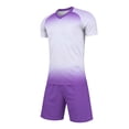 thumbnail image 4 of Yuanlook Kids Matching Outfit Set for Boys Girls Soccer Training Jersey and Shorts Quick Dry Breathable Athletic Team Uniform, 4 of 9
