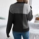 thumbnail image 5 of Suéter de cuello redondo para mujer, suéter de manga larga con cuello redondo, tops de acrílico para mujer, 5 of 8