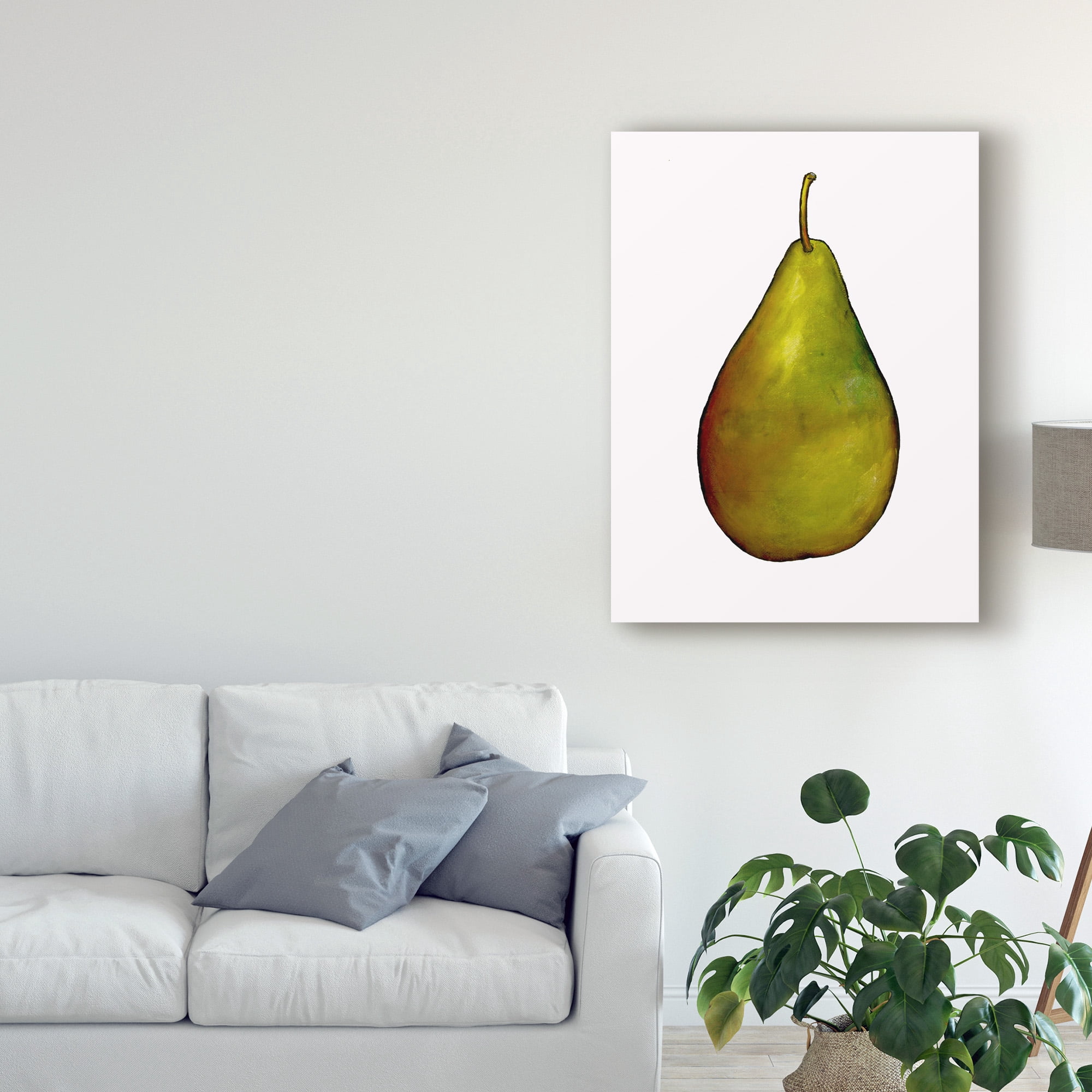 Trademark Fine Art 'Pear' Canvas Art by Sarah Thompson-Engels