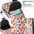 thumbnail image 2 of Sac à Bandoulière à Imprimé de Fraises, Mignon Sac de Jour en Bandoulière avec Baies Rouges et Motif Sucré et Fruité pour Amateur de Fraises, Style Estival Frais et Kawaii, 2 of 6