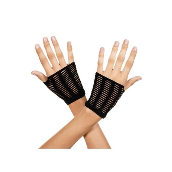 Oval Net Gloves - Black