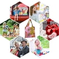 thumbnail image 6 of Large Capacity Print Tote Bag,Lightweight Portable Foldable Shopping Bag Big Daisies, 6 of 6