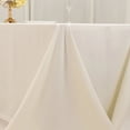 thumbnail image 3 of BalsaCircle Ivory 90" x 156" Cotton Blend Rectangular Tablecloth Wrinkle Resistant Fabric Table Linens Party Wedding Reception Event Decorations, 3 of 8