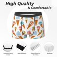 Ice Cream No.J907 Mens Underwear Boxer Briefs, Comfort Breathable