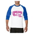 thumbnail image 1 of MmF - Mens Raglan Sleeve Baseball T-Shirts, up to Size 3XL - Cheerleader Bow 2 Toe, 1 of 4