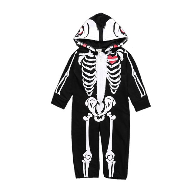 De Ropa de Halloween para niños, ropa de una pieza de manga larga y sombreros