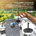 thumbnail image 4 of Outsunny Base de Parasol de Patio, Support de Parasol 46 Lb avec Roues, Noir, 4 of 10