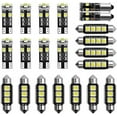 thumbnail image 1 of Bombillas LED 6000-8000K 12V Bombillas blancas Mini bombillas interiores Kit de luz de matrícula de coche 21 piezas, 1 of 5