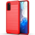 thumbnail image 1 of PANDACO Red Brushed Metal Case for Samsung Galaxy S20, 1 of 3