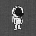 thumbnail image 2 of Dalix Astronaut Embroidered Lightweight Relaxed Jersey Tee Summer Cute Space Womens in Asphalt XL X-Large, 2 of 5
