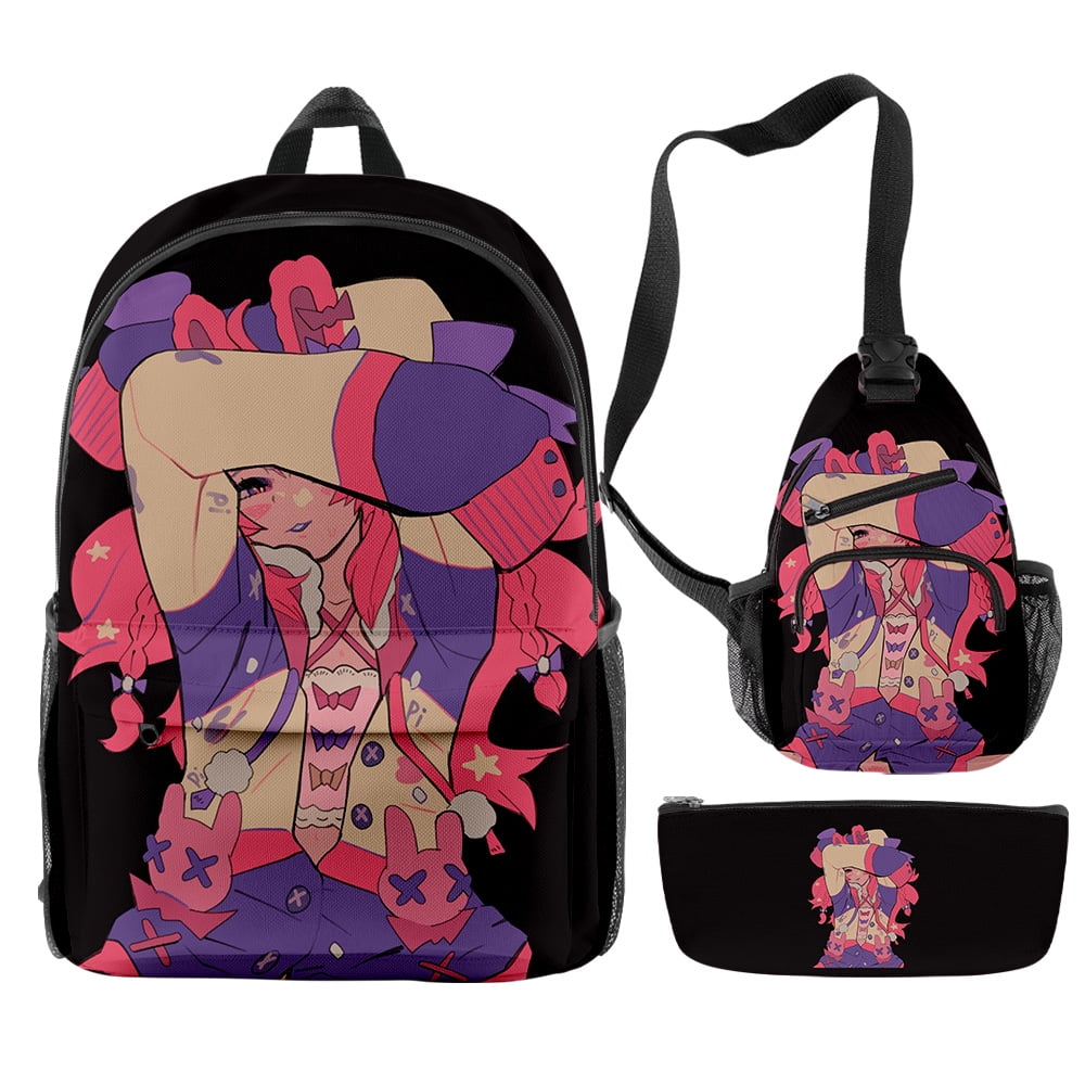 Vtuber Pipkin Pippa Backpacks 3 Pieces Sets Hip-hop Crossbody Bag Funny ...