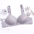 thumbnail image 3 of POIUYTR Women's Push Up Wireless Bra Full Figure Minimizer Wire-Free Bra Convertible Straps Lightly Lined Comfort Bra for Everyday Wear,XL,Gray, 3 of 4