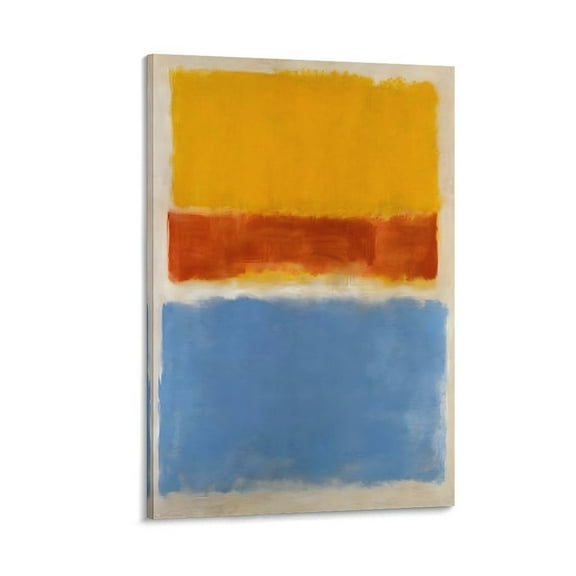 Yellow, Red And Blue by Mark Rothko Painting Poster Picture Print Canvas Poster Wall Paint Art Posters Decor Modern Home Artworks Gift 12x18inch(30x45cm)