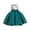 Green, variant on Odeerbi 2025 Toddler Girls Solid Color Pearl Embroidery Bowknot Birthday Party Flowers Gown Kids Dresses