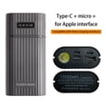 thumbnail image 3 of MesaSe Power Bank Case  Convenient Welding-free Fireproof Shockproof Fast Charging with LED Flashlight 2 X 18650 21700 Battery Charger Case DIY Box for Smartphone, 3 of 10
