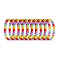 thumbnail image 1 of 10 piezas de guirnaldas florales hawaianas para fiestas, collar de flores tropicales para playa A, 1 of 9