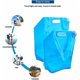 thumbnail image 2 of Bolsa de agua plegable de 10 l, 2 unidades, bolsa de agua portátil para botella de agua, bolsa de agua plegable de bolsillo, bolsa de agua plegable para exteriores para acampar, senderismo, picnic,, 2 of 5