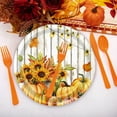 thumbnail image 4 of geerera Fall Paper Plates, 24-Pack 7 Inch Disposable Dessert Plates, for Thanksgiving Dinner, Party Gatherings, Picnic BBQ Service, 4 of 6
