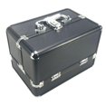 thumbnail image 4 of Estuche de maquillaje, caja de herramientas cosmética portátil, organizador de artículos de tocador, caja de almacenamiento de belleza, Mini maleta de negro, 4 of 8