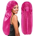 thumbnail image 1 of Gorro trenzado BONNET QUEEN Silk para trenzas, color rosa intenso, 1 of 9